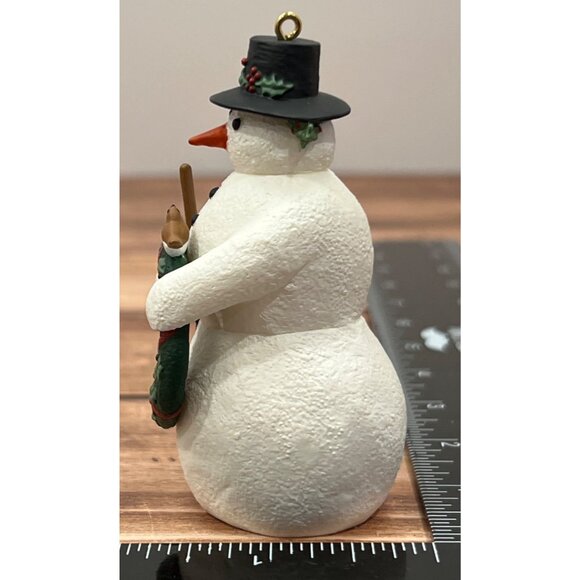 1996 HALLMARK KEEPSAKE ORNAMENT QX6214 CHRISTMAS SNOWMAN BY MARJOLEIN BASTIN - Picture 8 of 10